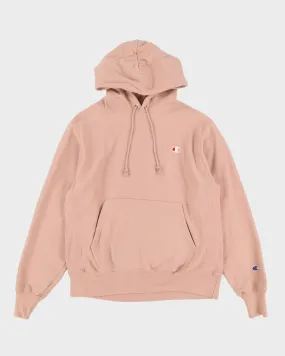 00s Champion Reverse Weave Pink Hoodie - M