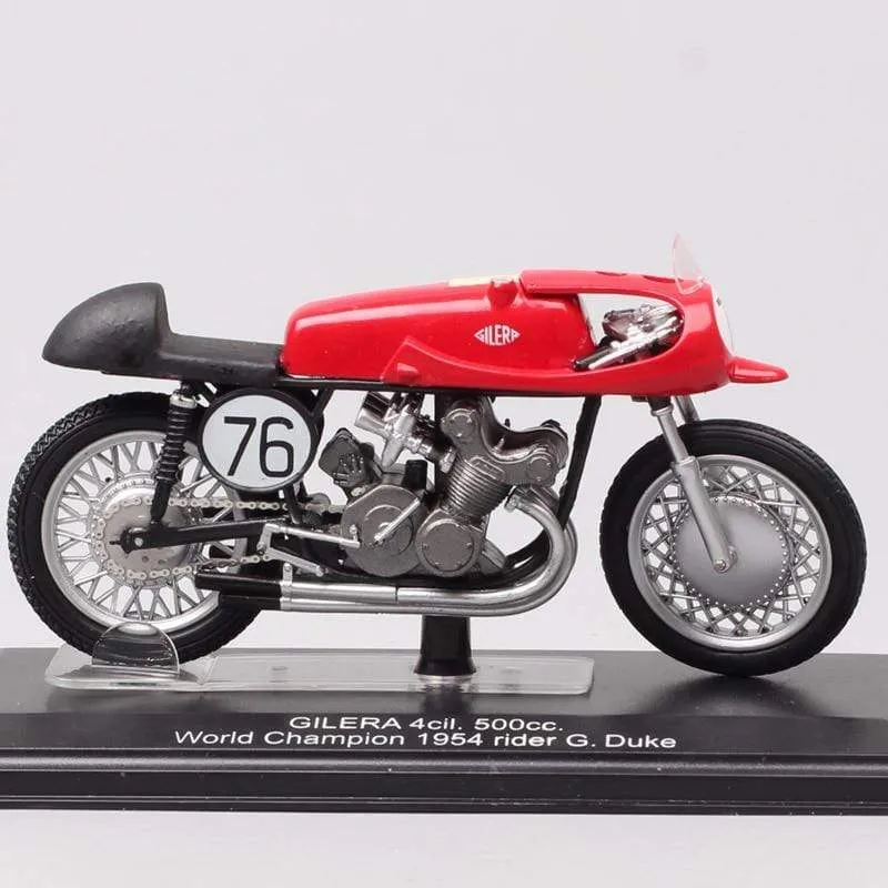 1/24 Scale Classic Retro Italeri 1955 Gilera 4cil 500cc World Champion #76 G Duke motorcycle Diecast GP bike model Toy Vehicles