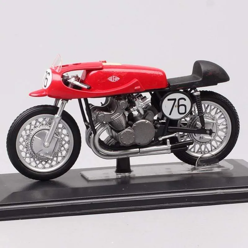 1/24 Scale Classic Retro Italeri 1955 Gilera 4cil 500cc World Champion #76 G Duke motorcycle Diecast GP bike model Toy Vehicles