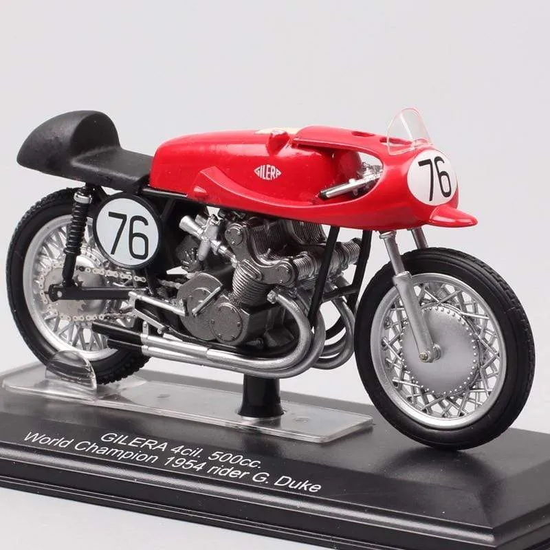 1/24 Scale Classic Retro Italeri 1955 Gilera 4cil 500cc World Champion #76 G Duke motorcycle Diecast GP bike model Toy Vehicles