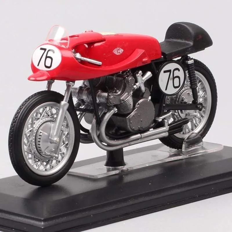 1/24 Scale Classic Retro Italeri 1955 Gilera 4cil 500cc World Champion #76 G Duke motorcycle Diecast GP bike model Toy Vehicles