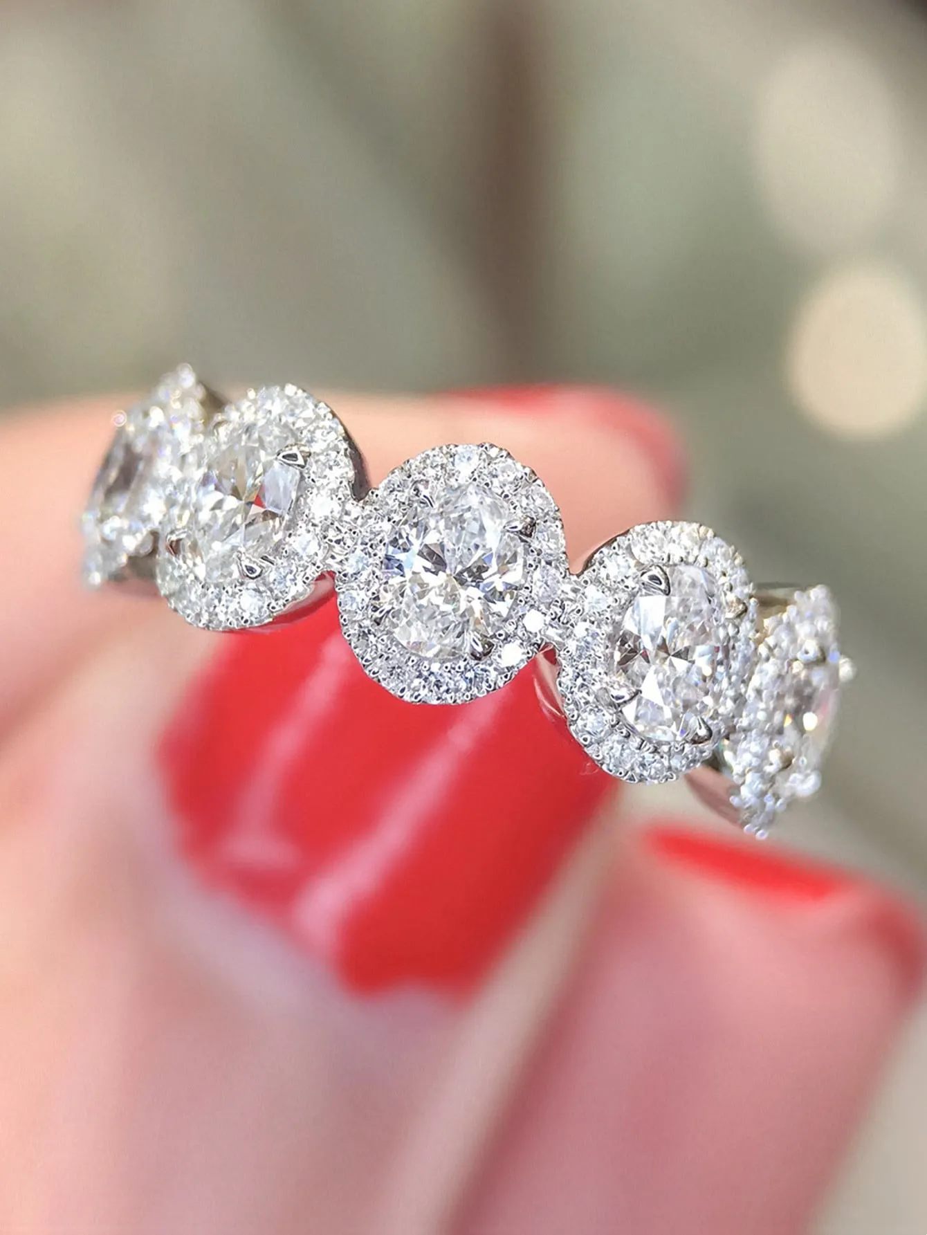 1pc Elegant Cubic Zirconia Ring For Women For Valentine's Day Gift Anniversary Party Jewelry