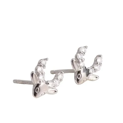 925 Silver Deer Stud Earring