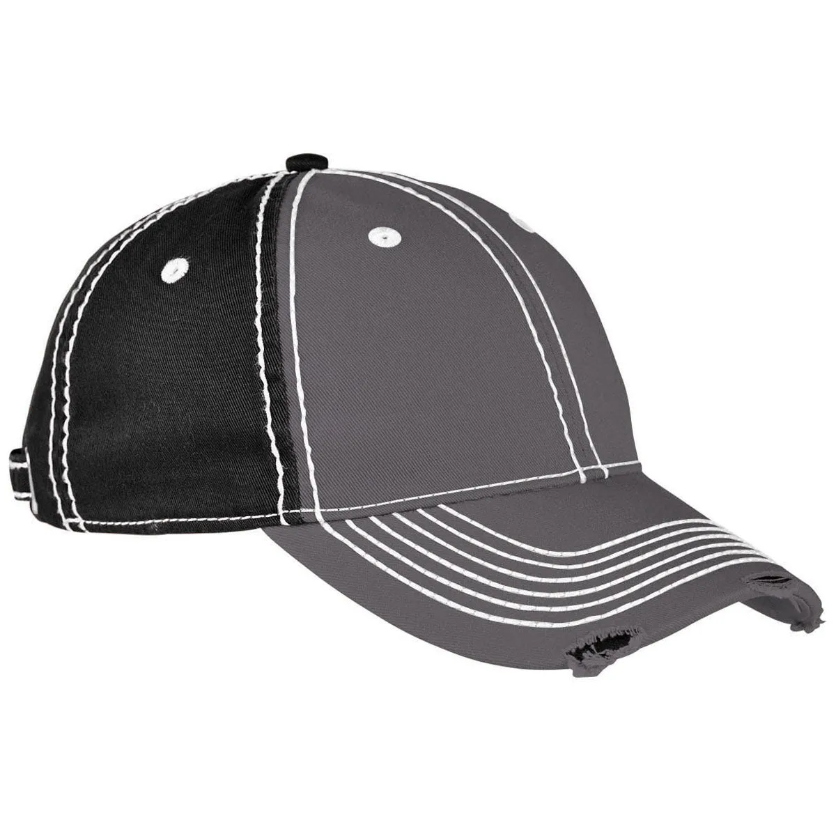 Adams Charcoal/Black Distressed Rambler Cap