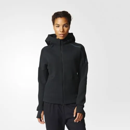 ADIDAS WOMEN'S ATHLETICS TRAINING ZNE ZIP HOODY BLACK S95345