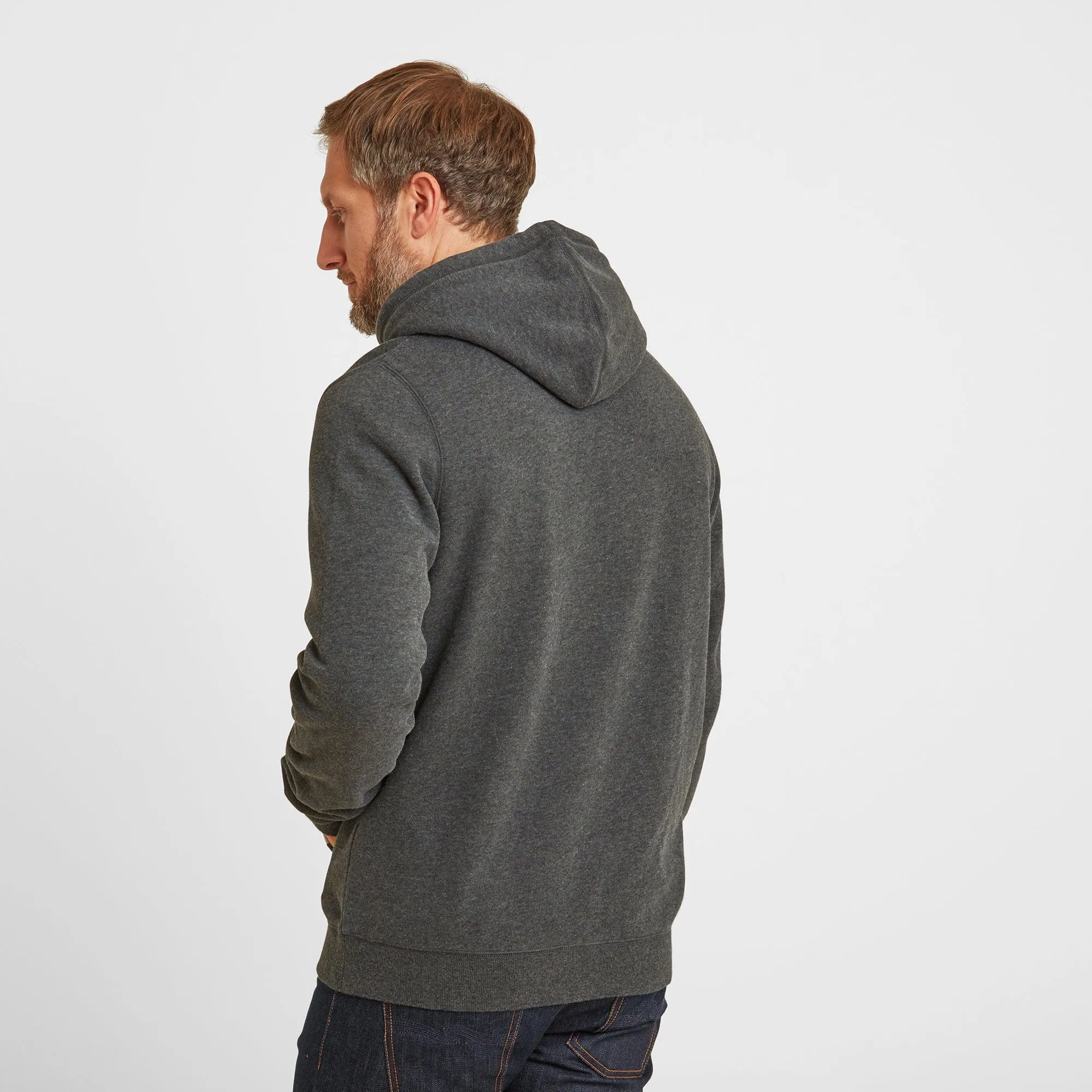 Alden Mens Hoody - Dark Grey Marl