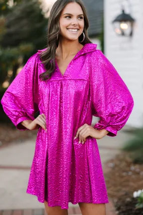 All You Need Fuchsia Pink Shift Dress