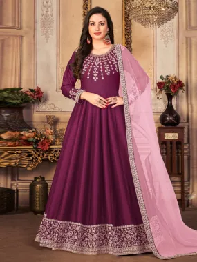 Art Silk - Anarkali Dress