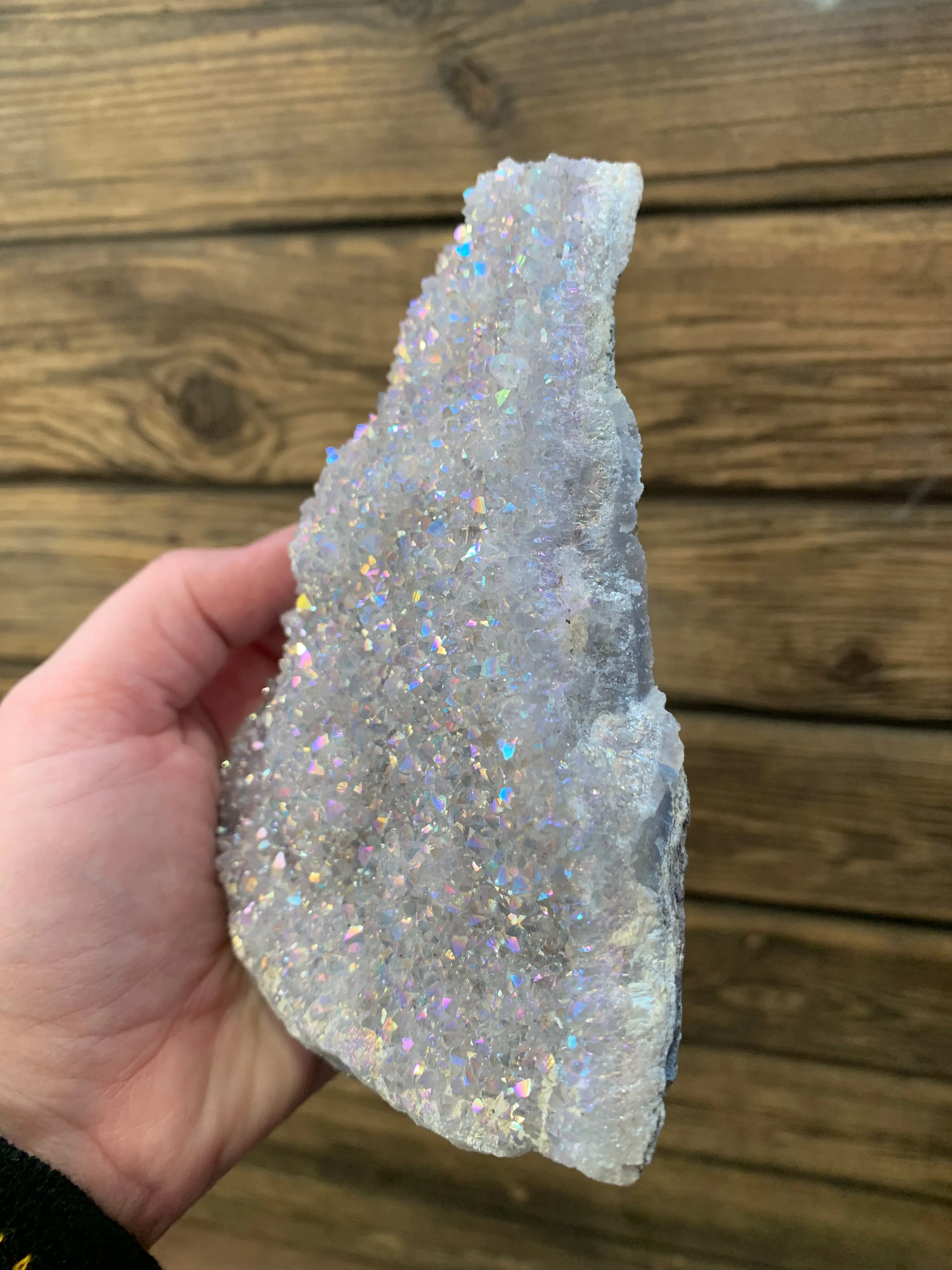 Aura Druzy Amethyst cluster