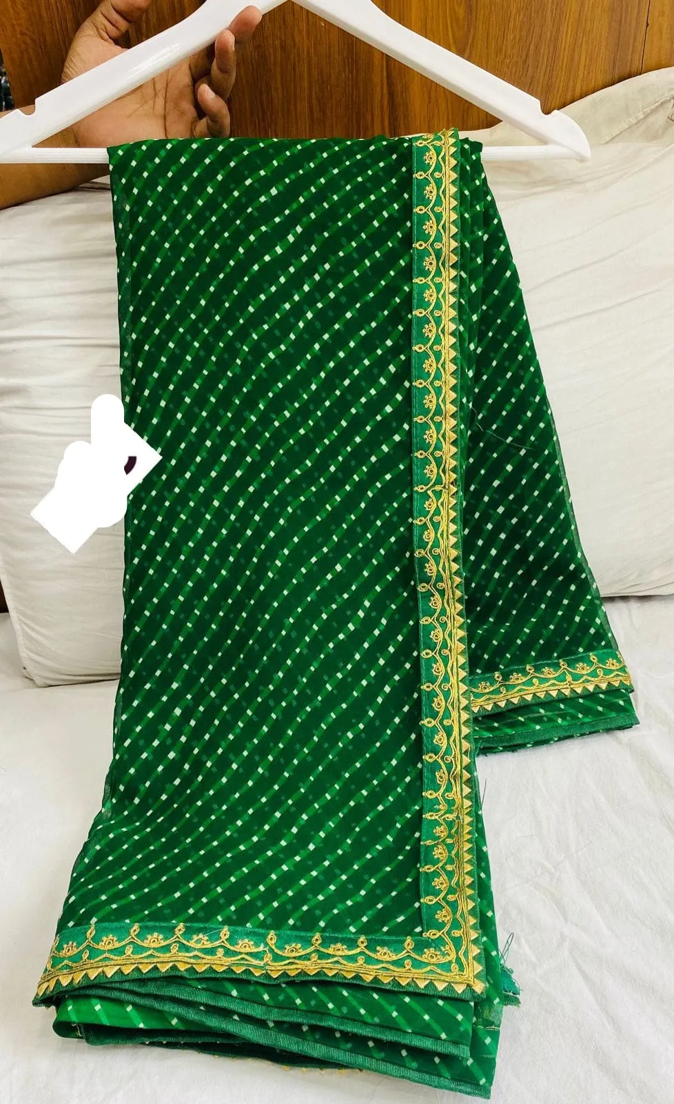 Beautiful Georgette Leheriya Designer Sarees with blouse piece