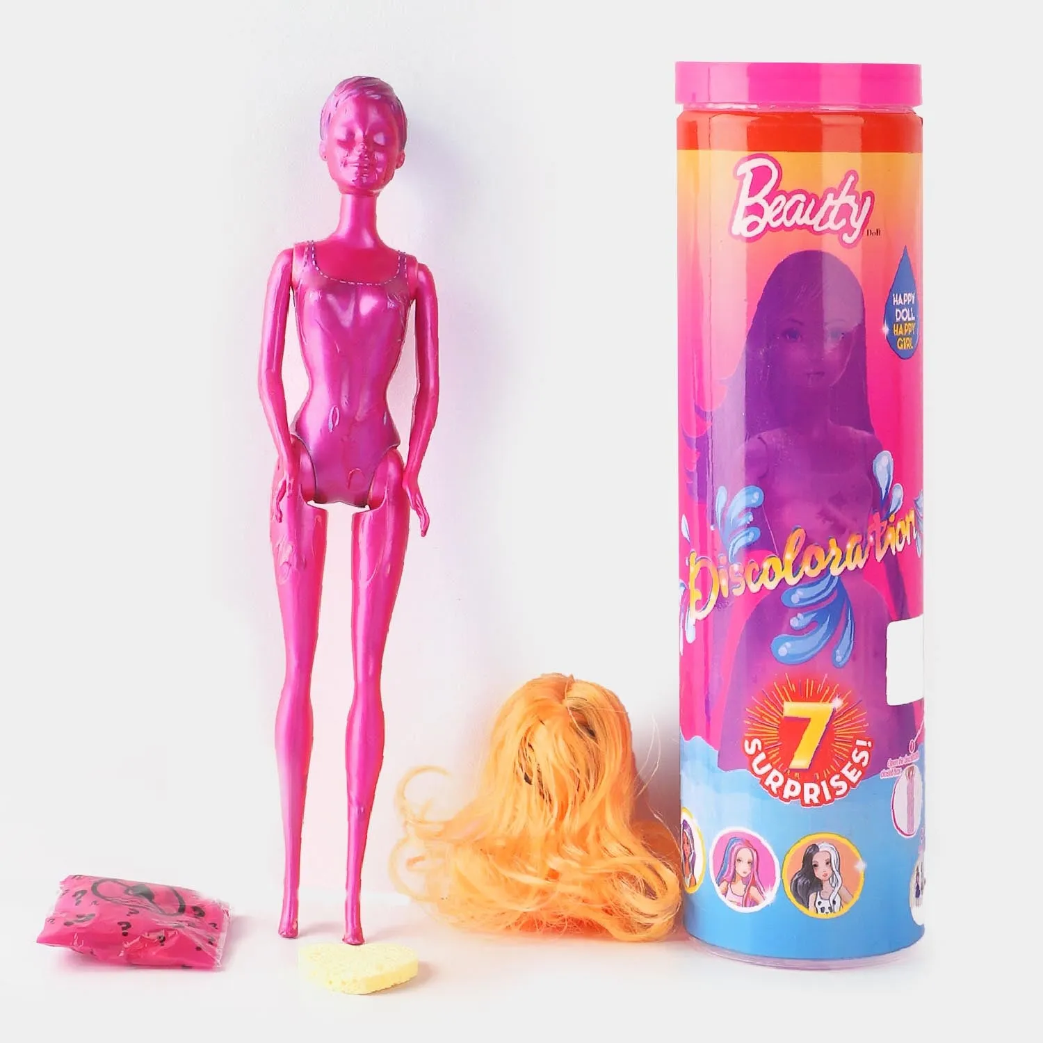 Beauty Doll Discoloration, Reveal Set For Girls