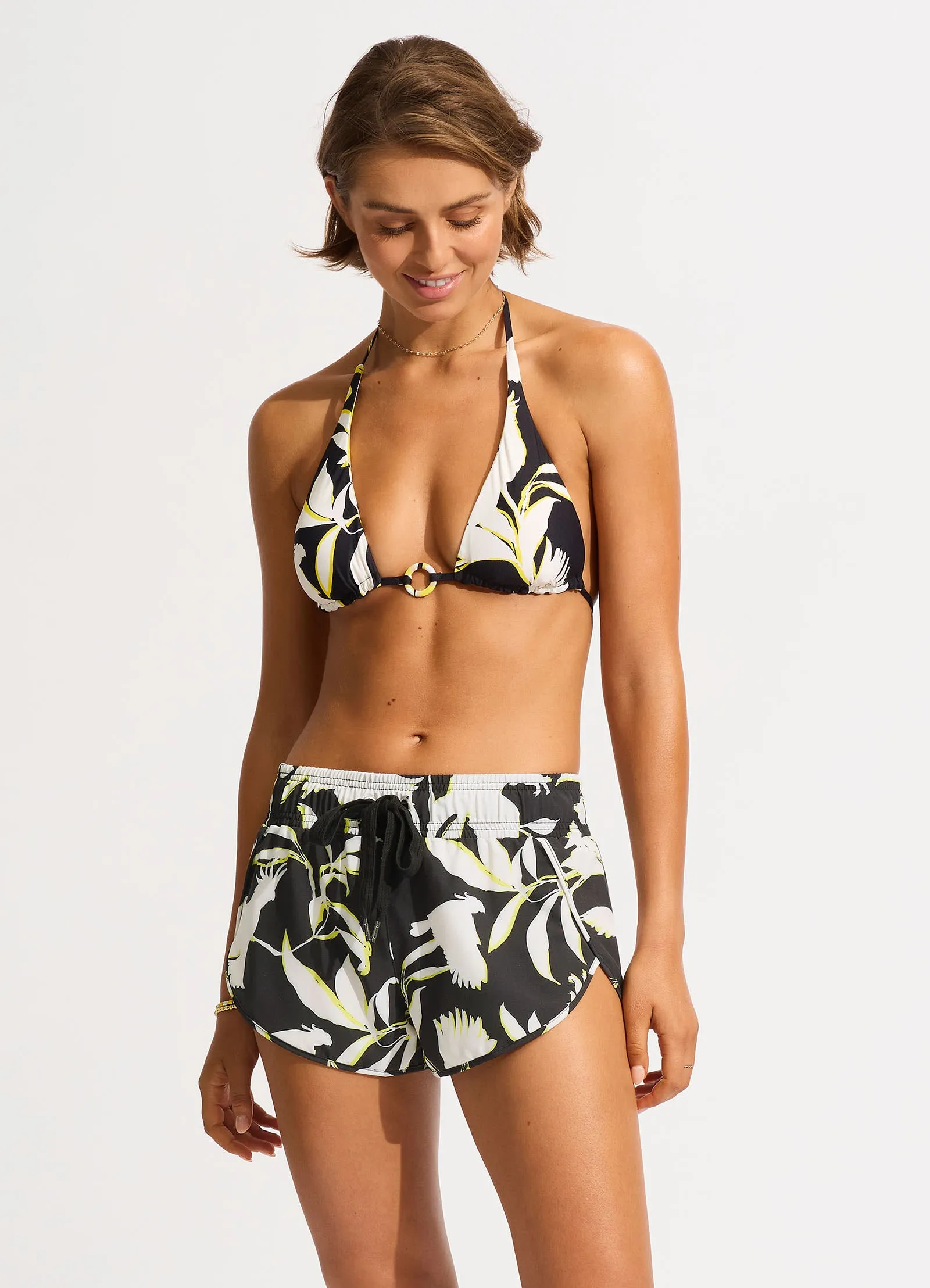 Birds Of Paradise Boardshort - Black