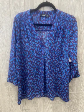 Blouse 3/4 Sleeve By Ana In Blue, Size: L