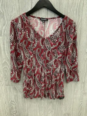 Blouse Long Sleeve By Roz And Ali In Red, Size: Xs