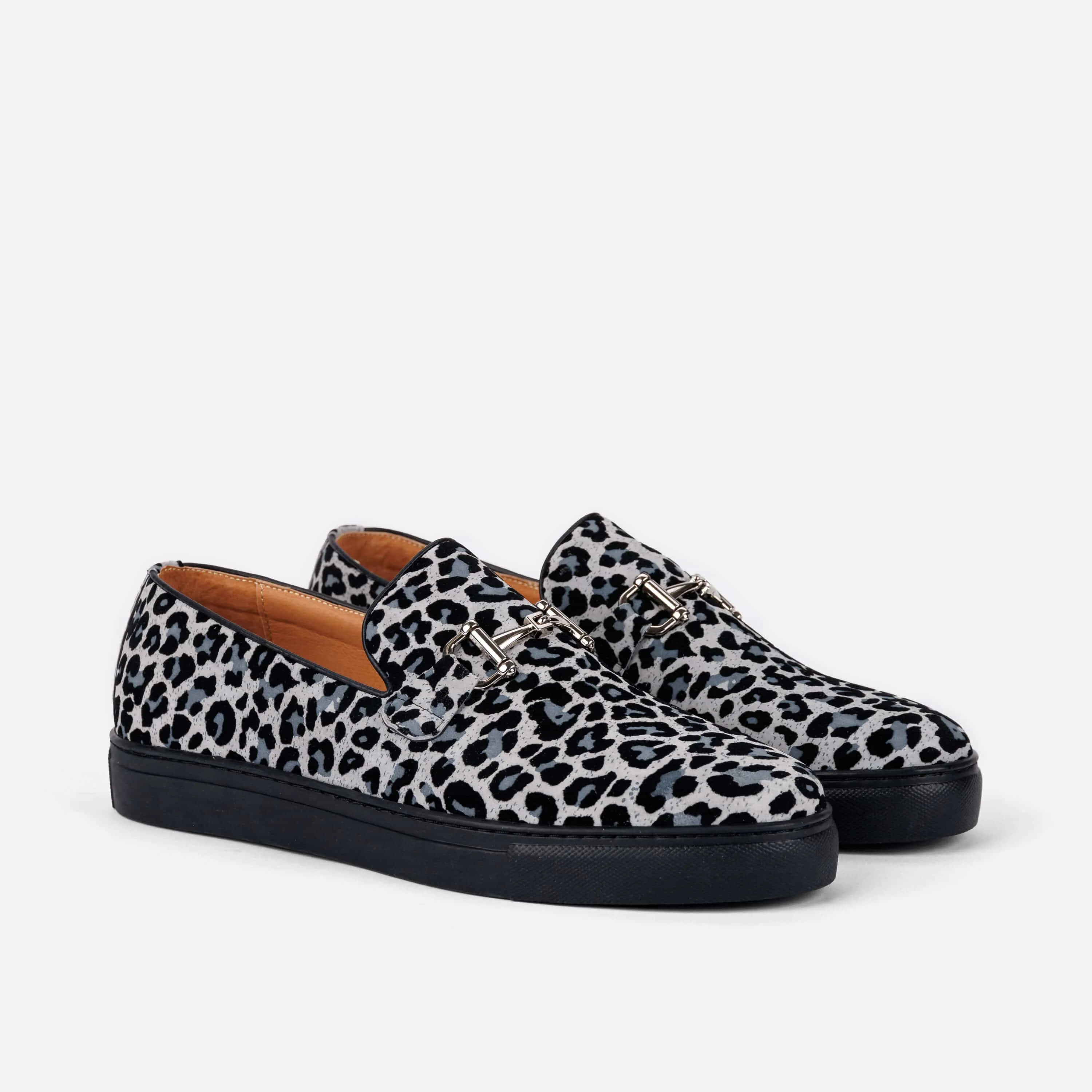 Boardwalk Leopard Suede Horse-Bit Sneakers