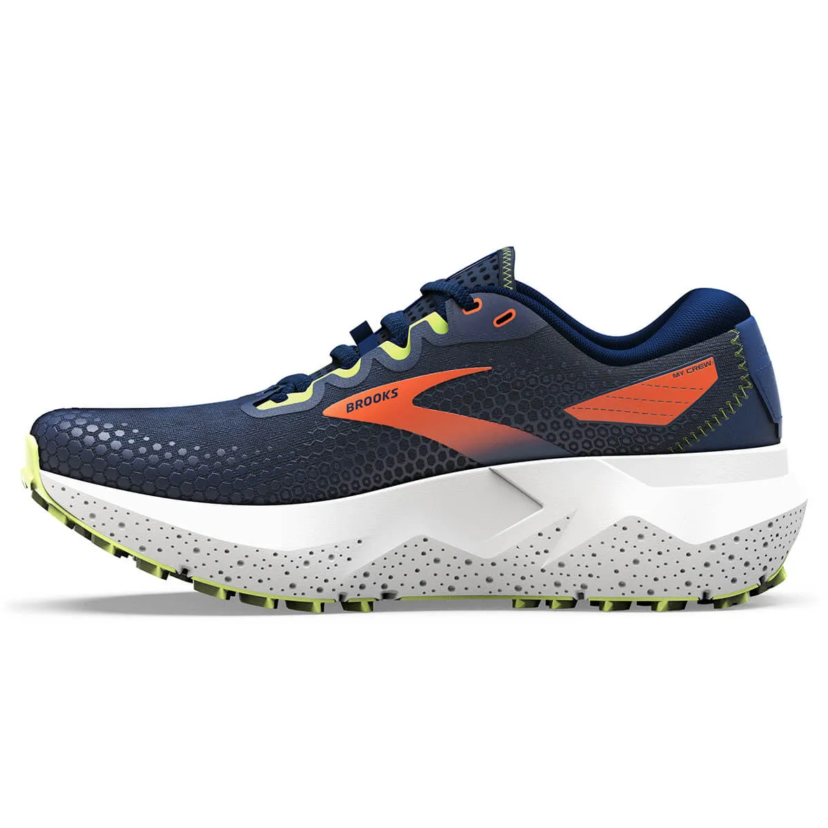 Brooks Caldera 6 Mens | Navy/firecracker/sharp Green