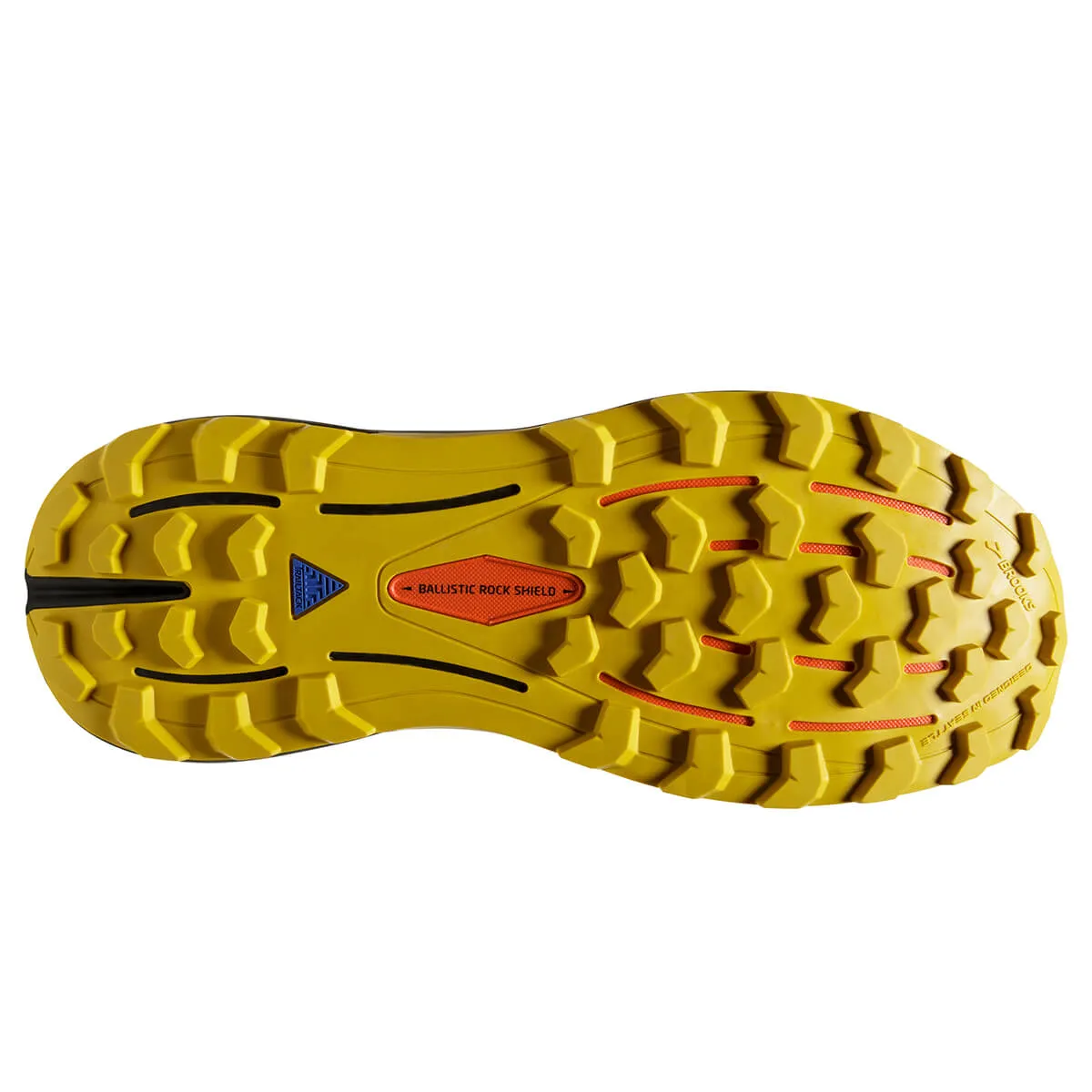 Brooks Cascadia 16 Mens | Yellow/black/grenadine