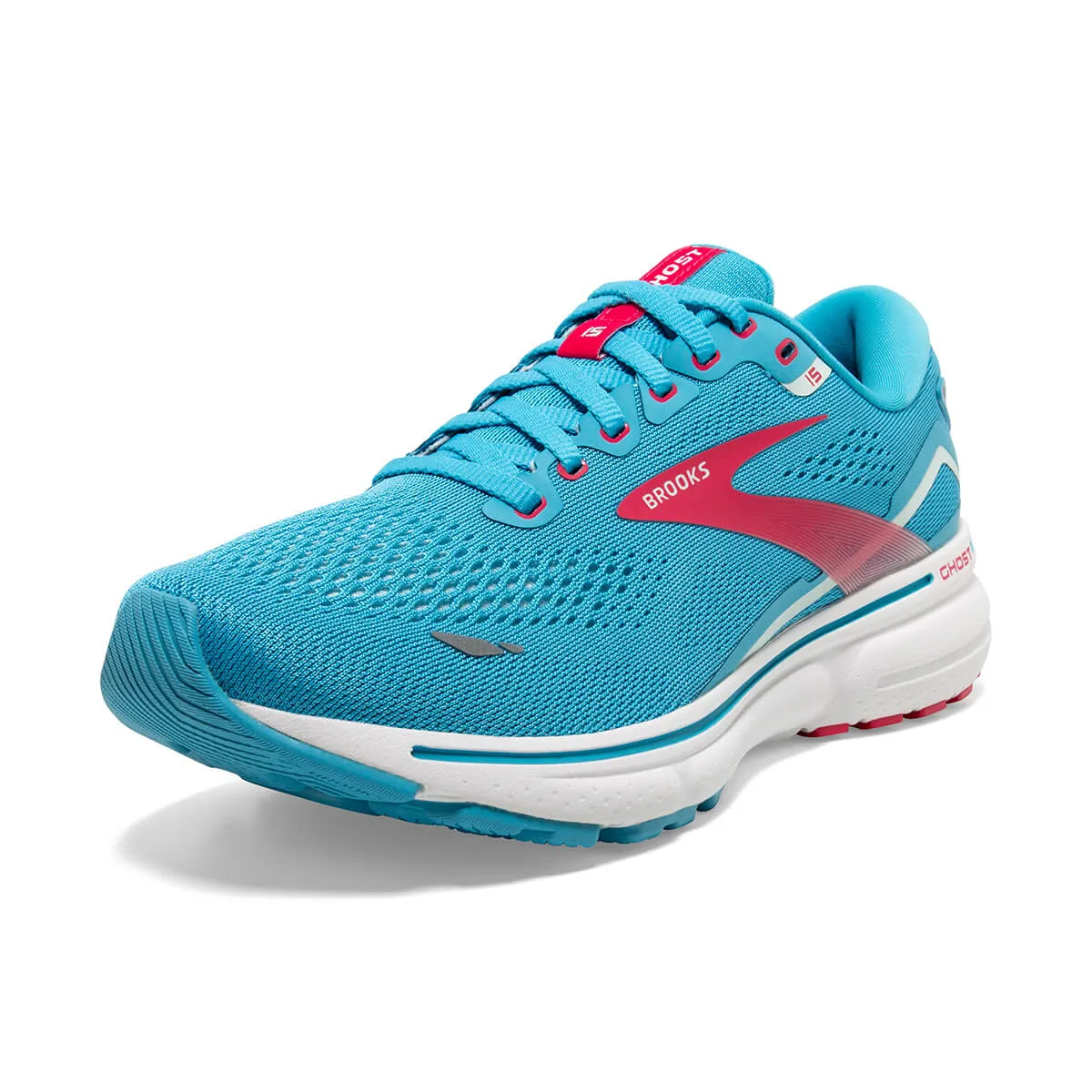 Brooks Ghost 15 Womens | Blue/raspberry/skylight