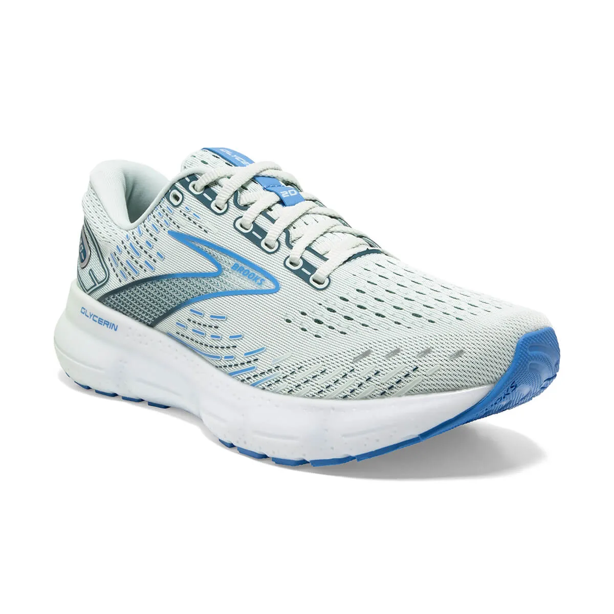 Brooks Glycerin 20 Womens | Blue Glass/marina/legion Blue