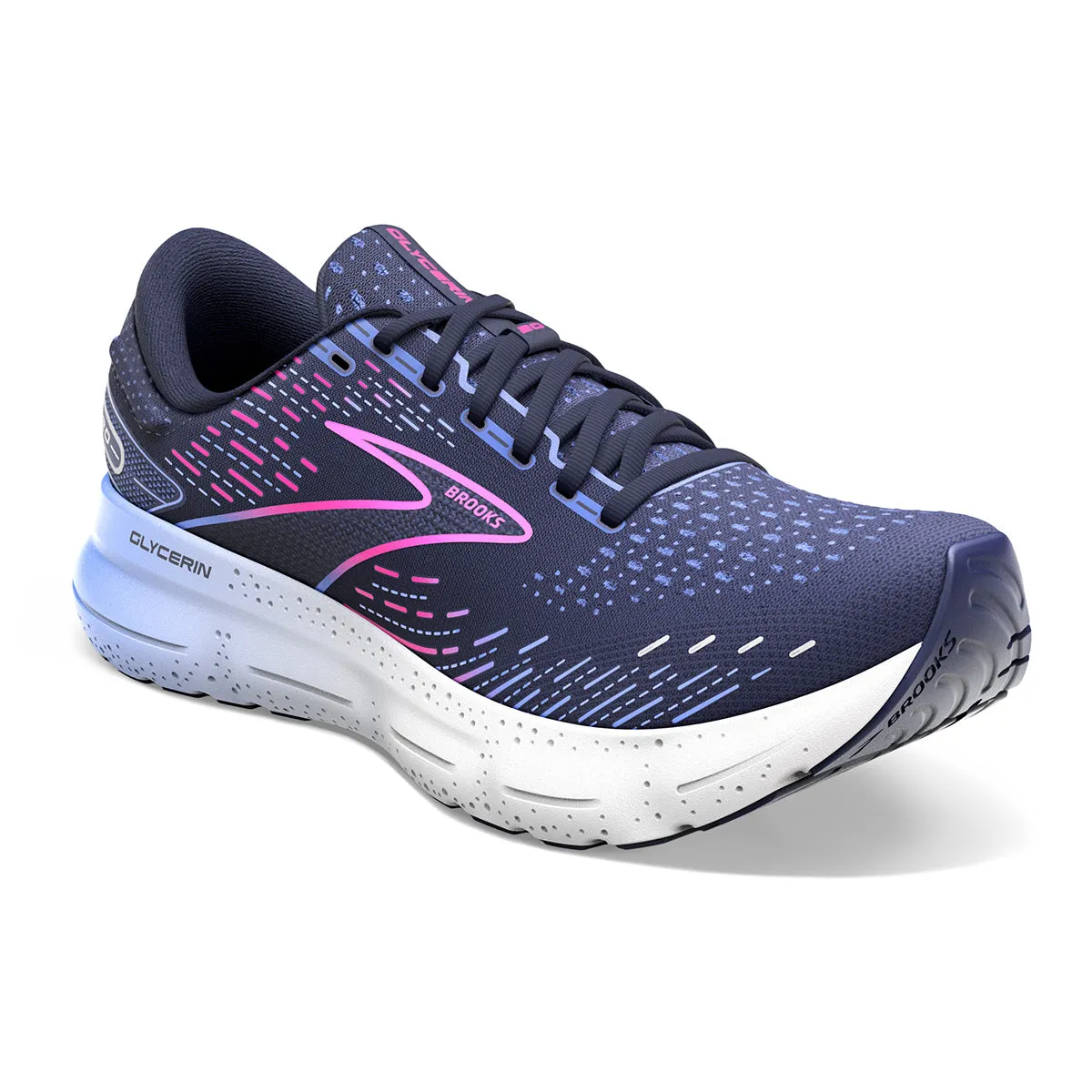 Brooks Glycerin 20 Womens | Peacoat/blue/pink