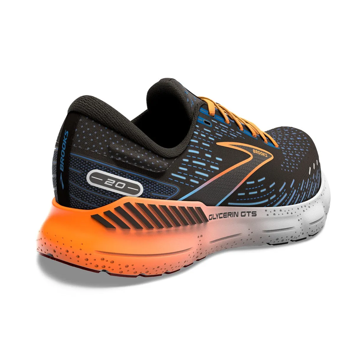 Brooks Glycerin GTS 20 (Mens) - Black/Classic Blue/Orange