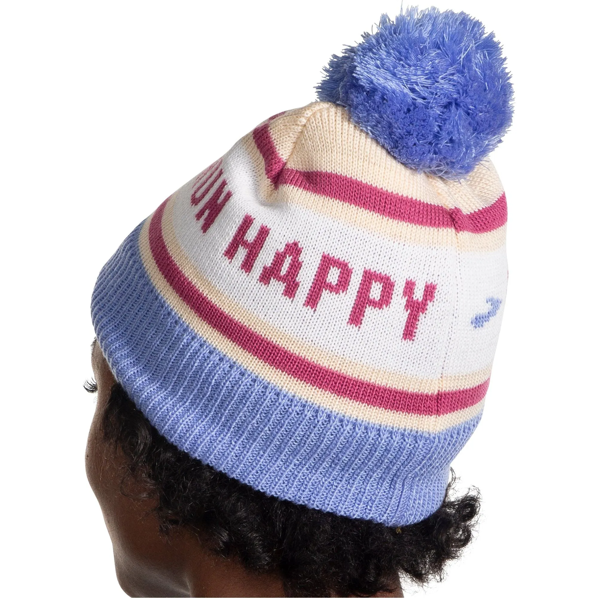 Brooks Heritage Pom Running Beanie - Blue