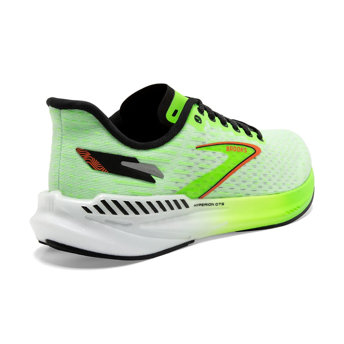 Brooks Hyperion GTS Mens | Green Gecko/red Orange/white