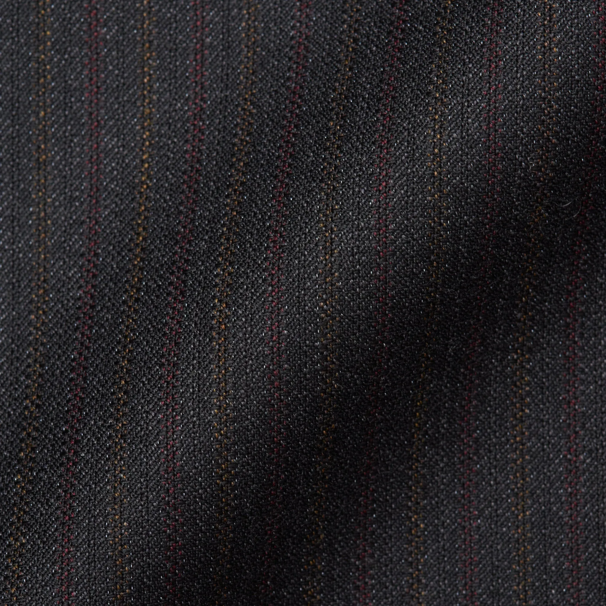 CANALI Dark Gray Striped Wool Super 120's Suit EU 50 NEW US 40