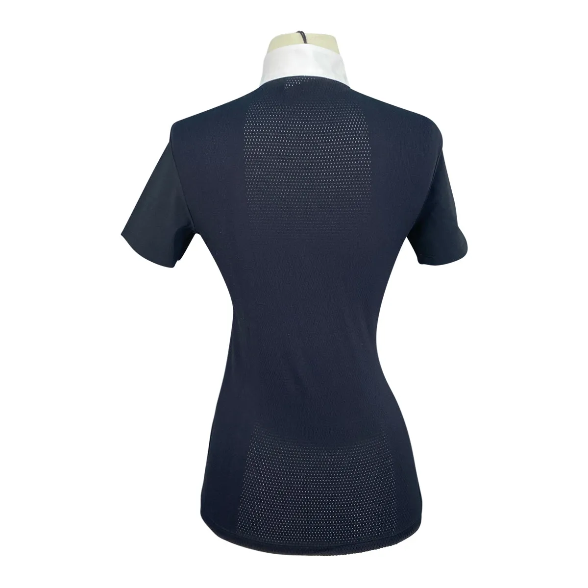 Cavalleria Toscana R-EVO Cotton Poplin Show Shirt in Navy - Women's Small