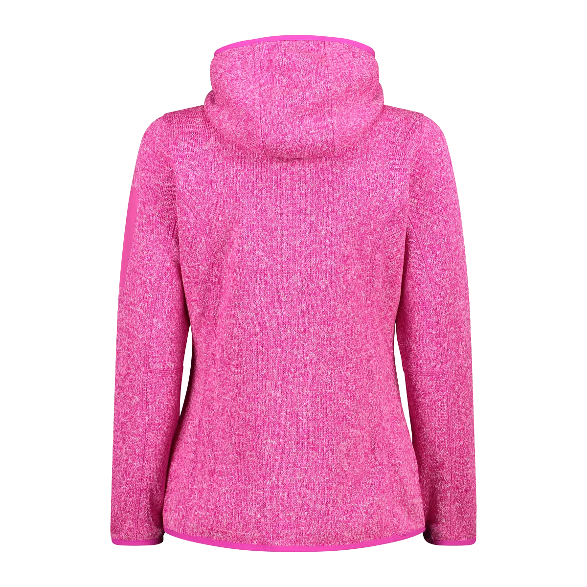 CMP Women's Mélange Knit-Tech Hooded Heavy Full Zip Fleece (Festival/Anthracite)