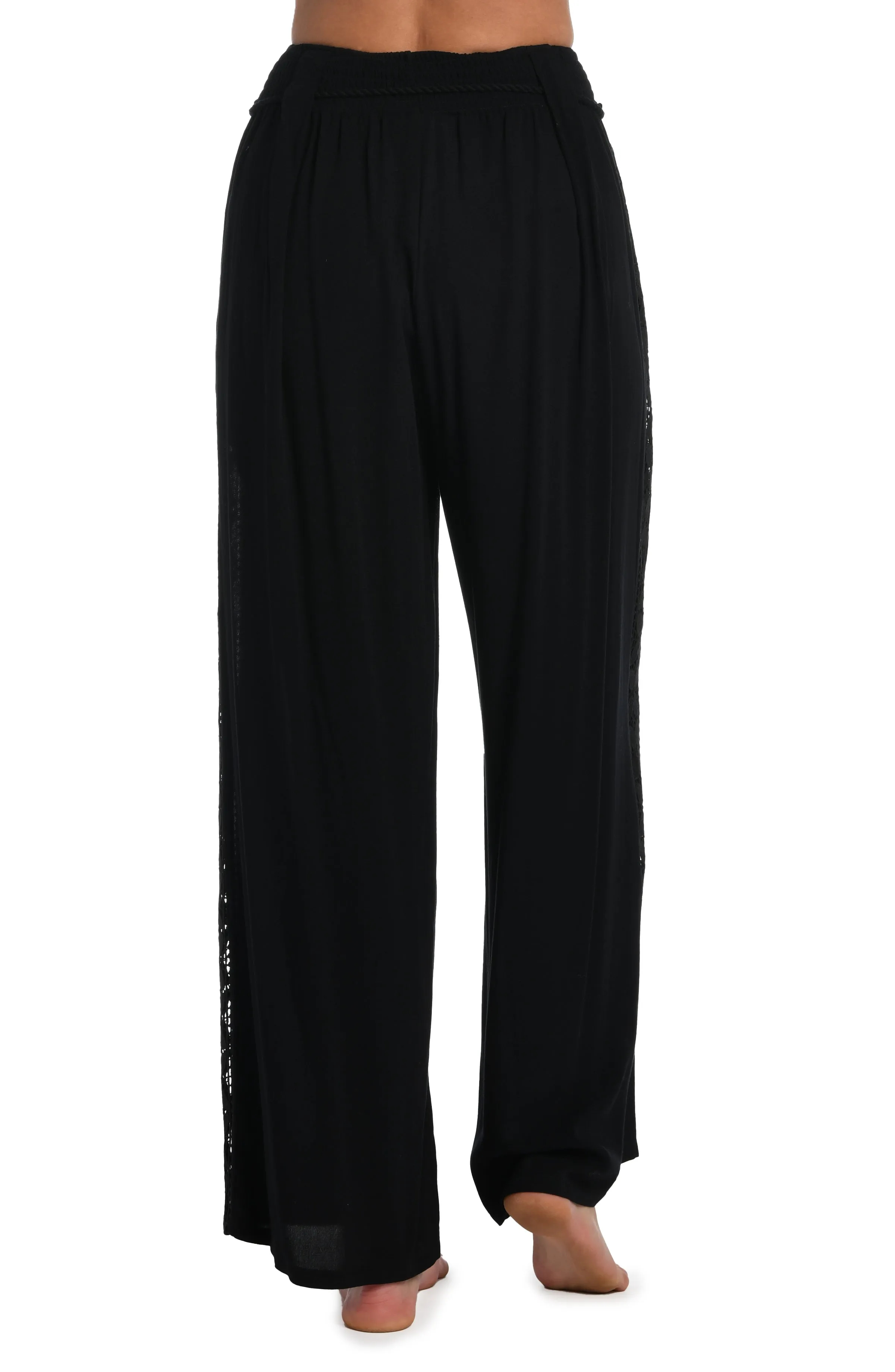 Coastal Covers Palazzo Pant - Black