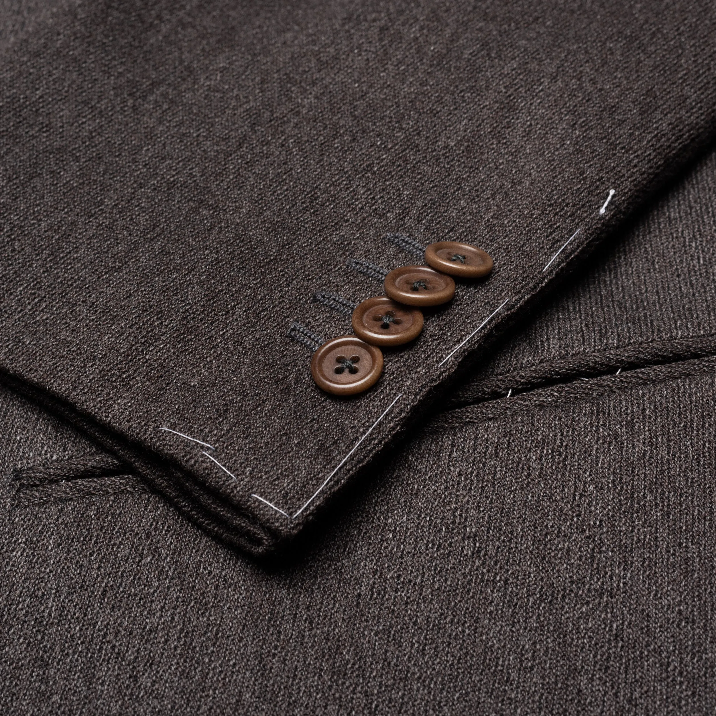 CORSOCHIARO by CASTANGIA Dark Brown Wool Suit EU 50 NEW US 40