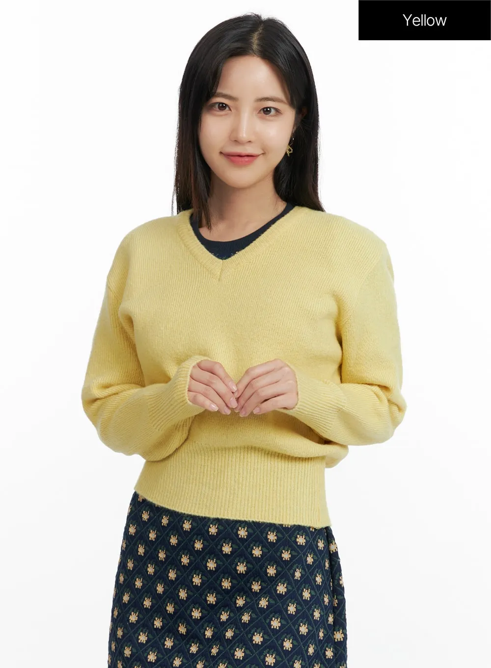 Cozy V-Neck Sweater OF416