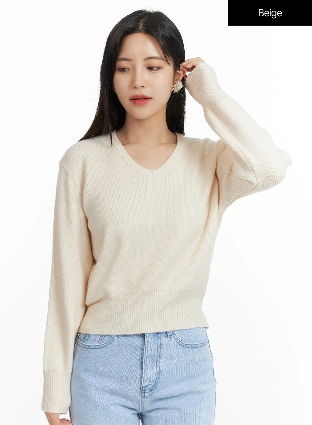 Cozy V-Neck Sweater OF416