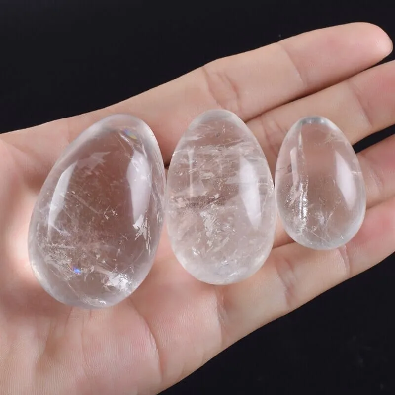 Crystal Stone Quartz Kegel Exercise Yoni Eggs Set