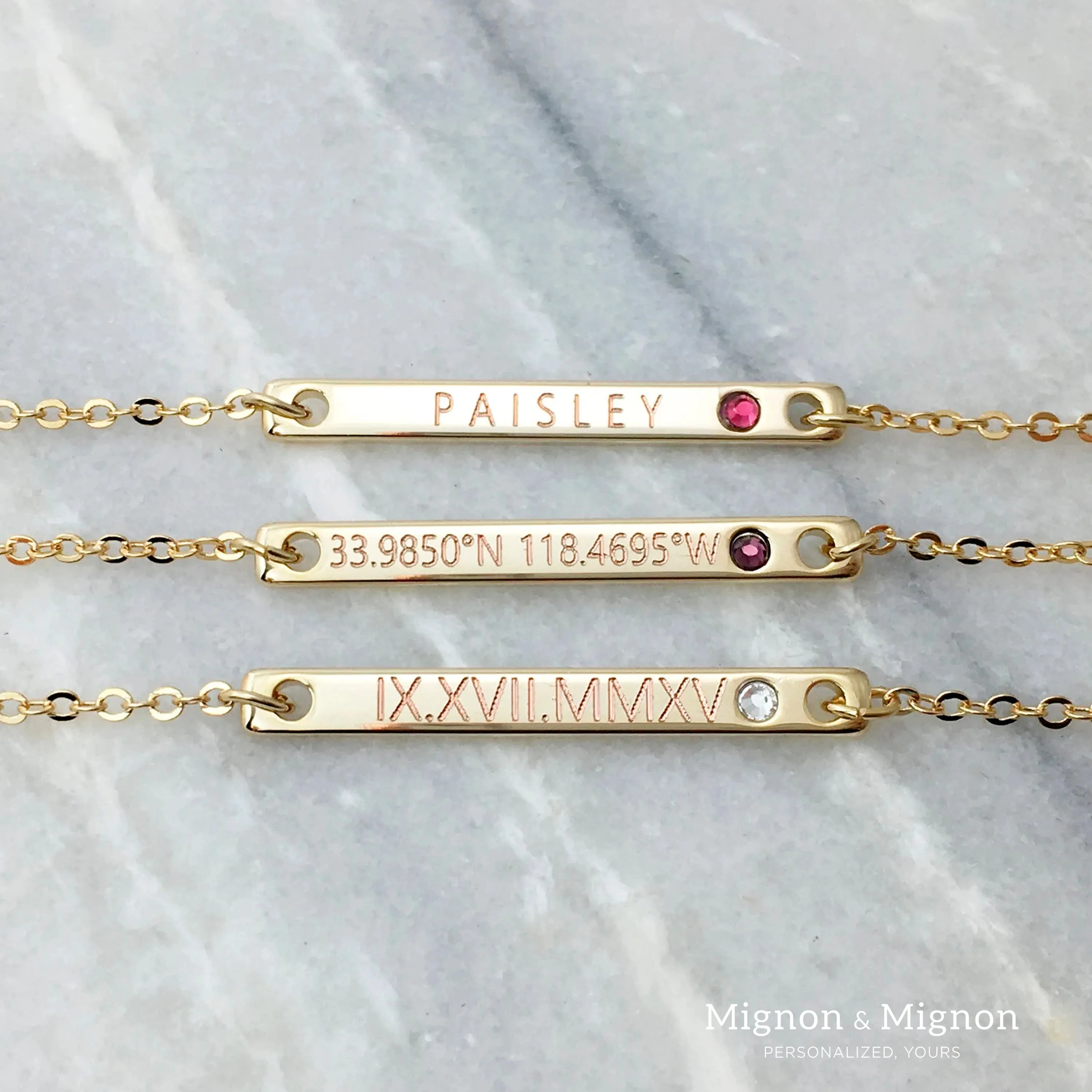 Dainty Birthstone Necklace