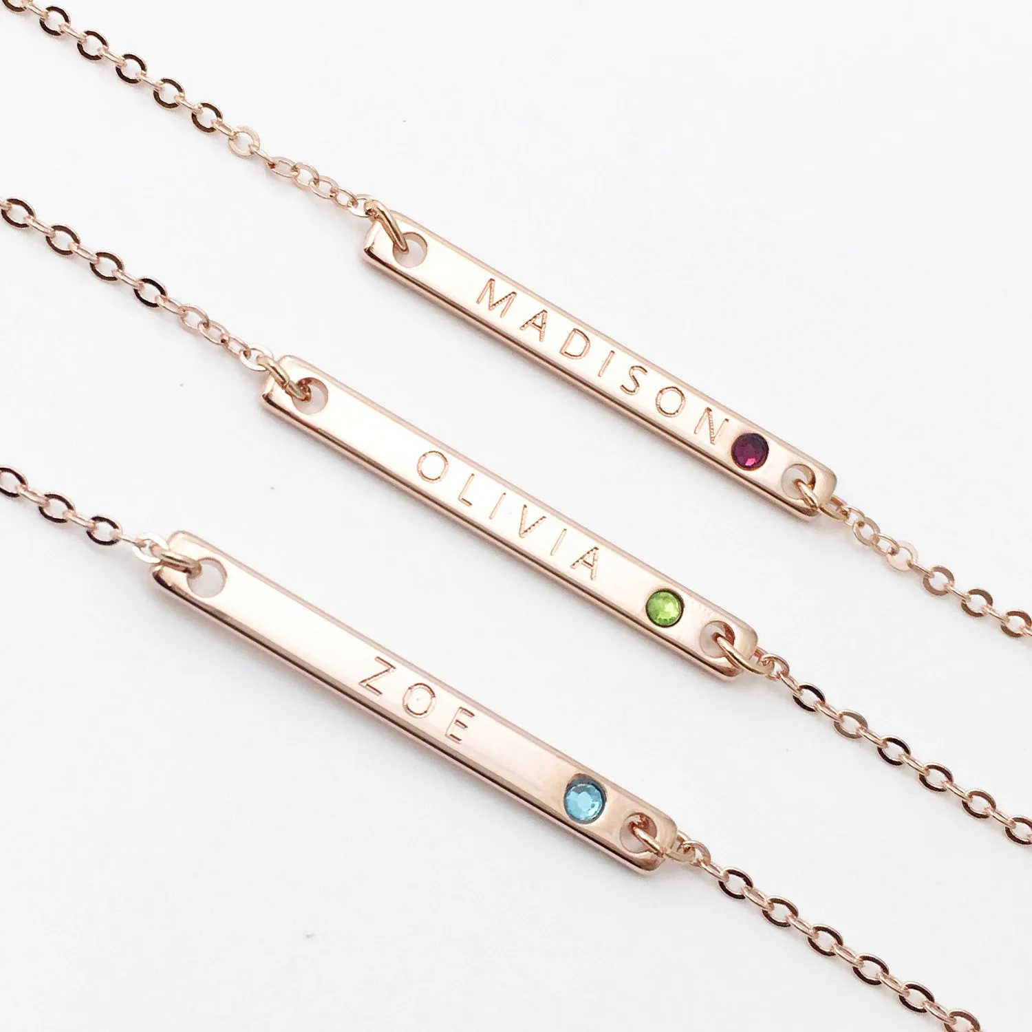 Dainty Birthstone Necklace