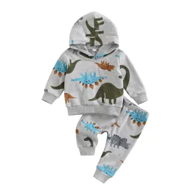 DINOSAUR Gray Hoody Outfit