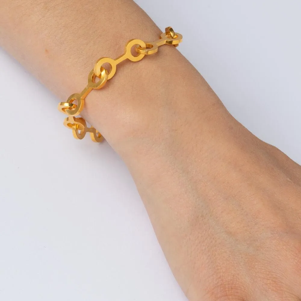 E 466 - Double Circle Bracelet