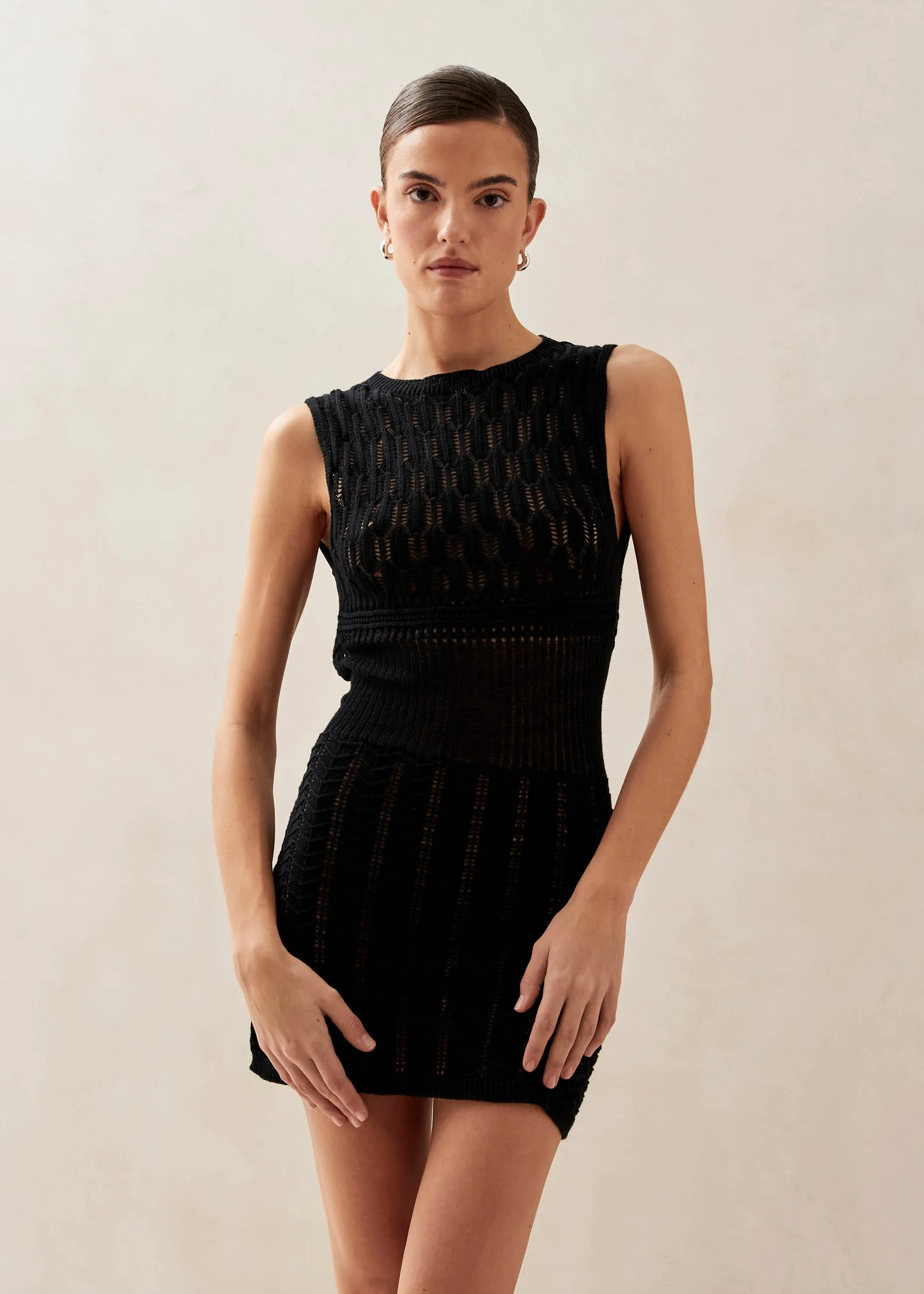 Fiorella Black Mini Dress