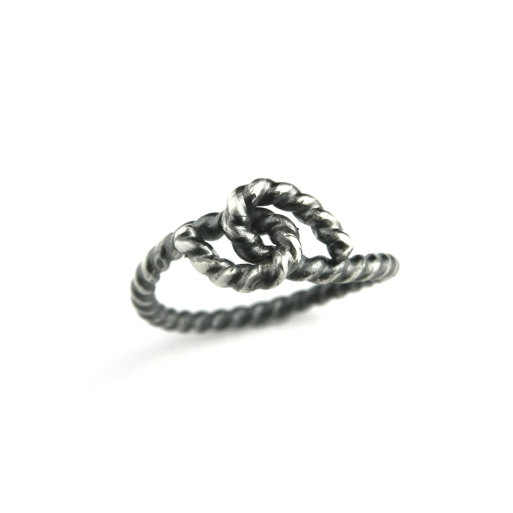 forget-me-knot rope stack ring