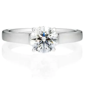 Four Prong Round Brilliant Engagement Ring [Setting Only] - EC020