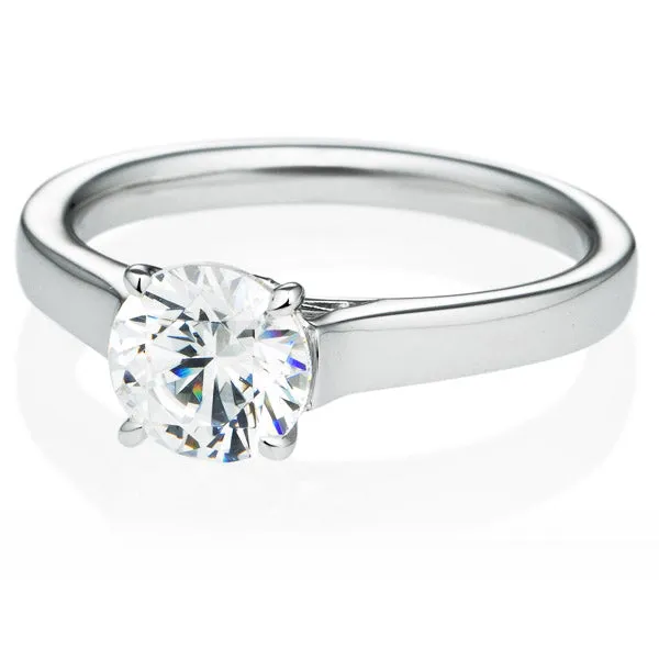 Four Prong Round Brilliant Engagement Ring [Setting Only] - EC020