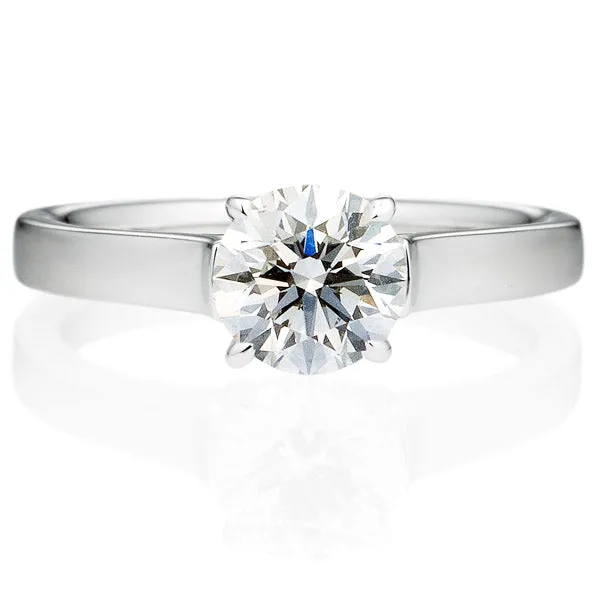 Four Prong Round Brilliant Engagement Ring [Setting Only] - EC020