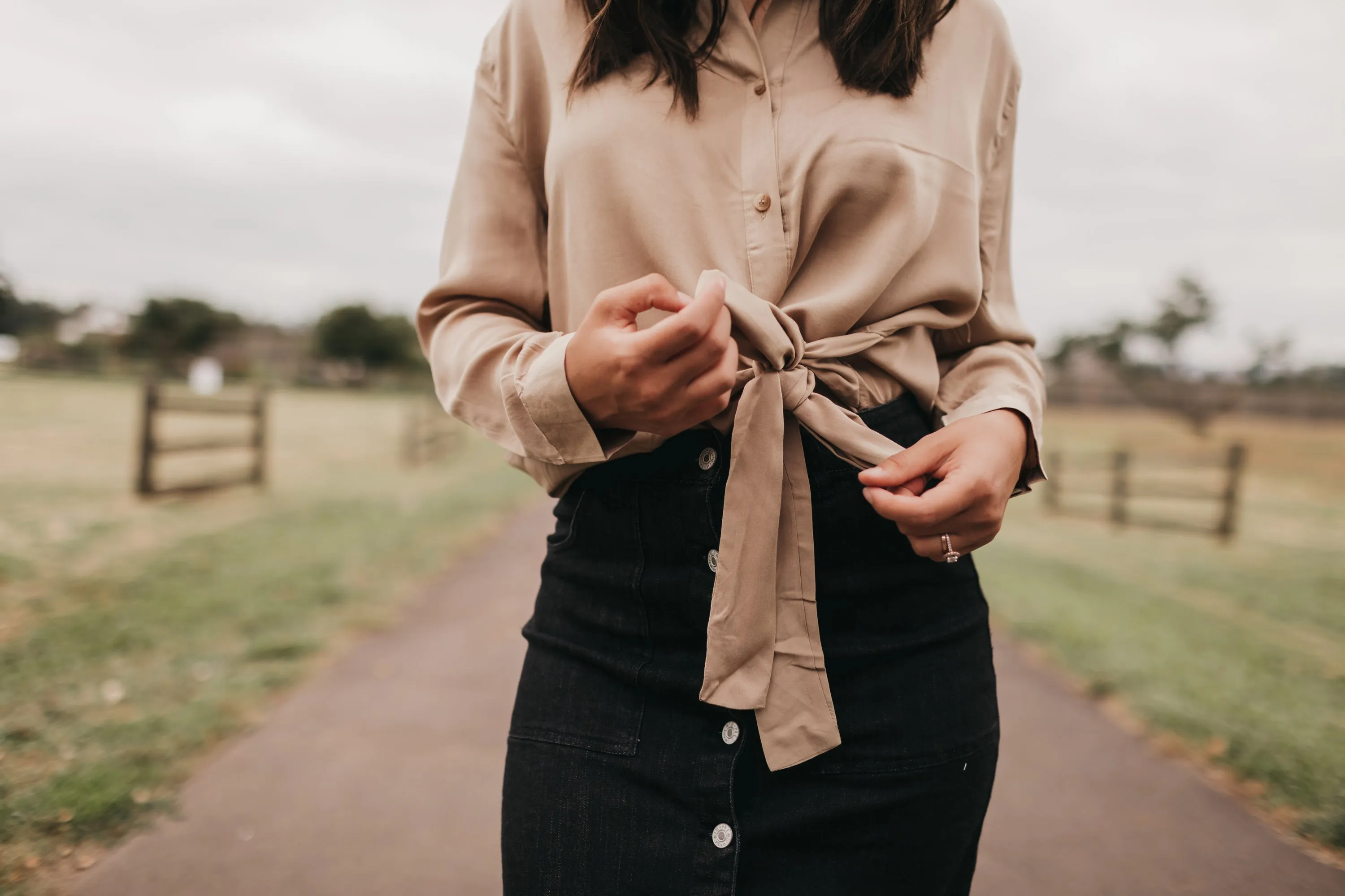 Gabi Bow Tie Blouse