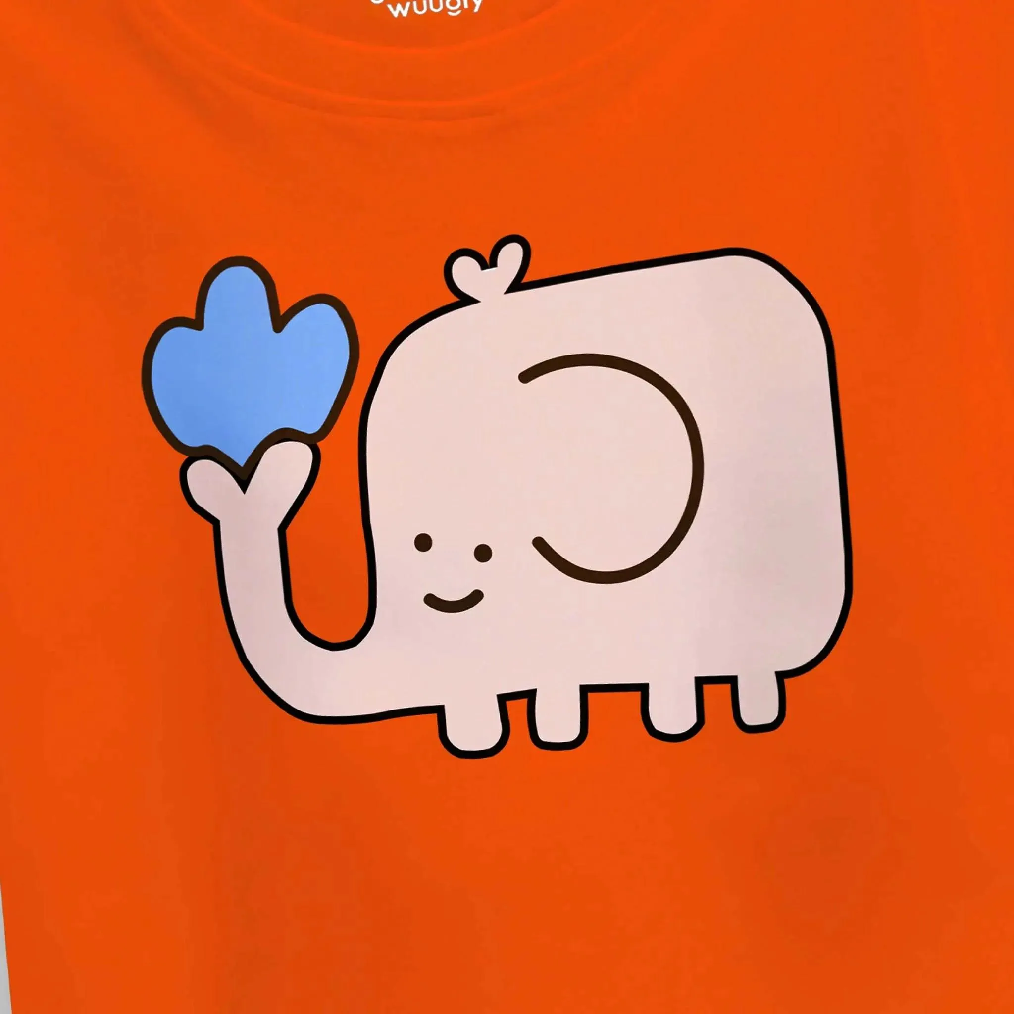 Girls Cute Elephant Crop Top