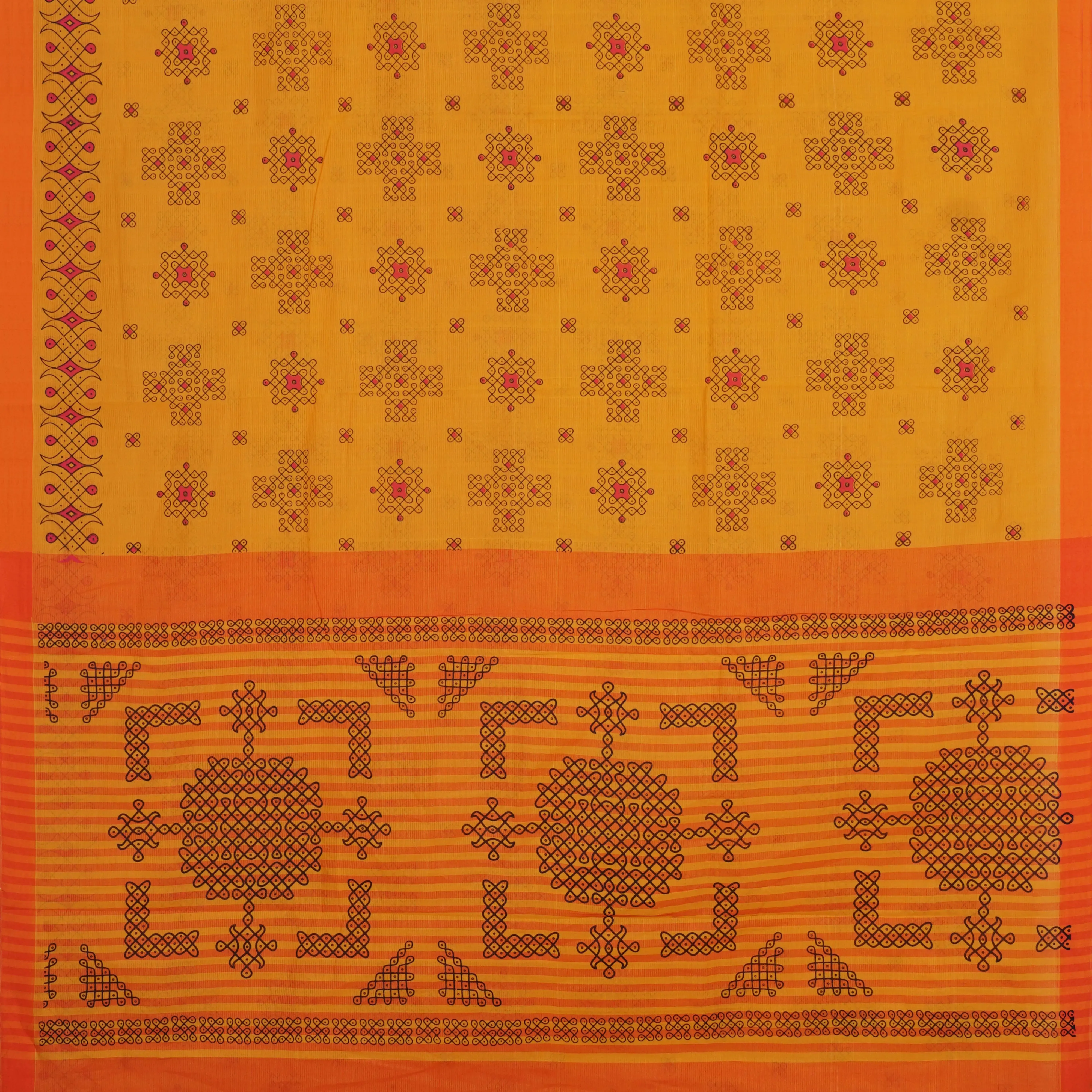 Handwoven Mangalagiri Cotton Saree - 1577T007059DSC