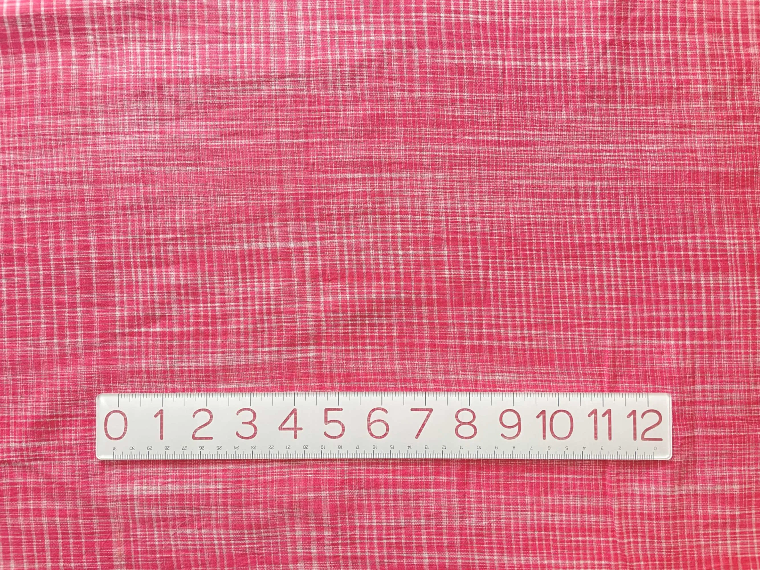 Handwoven Yarn Dyed Cotton Fabric in Bubble Gum Pink | Fair Trade from India