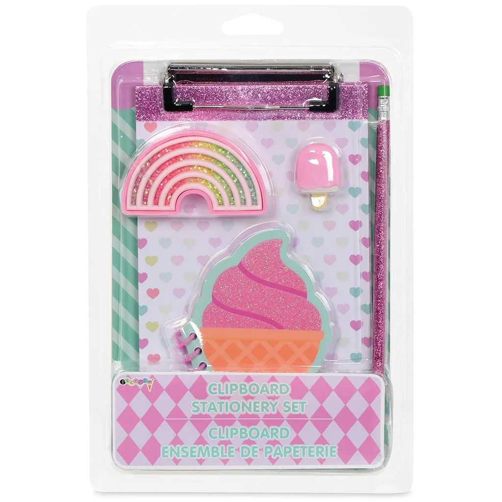 Iscream Ice Cream Clipboard Stationery Set