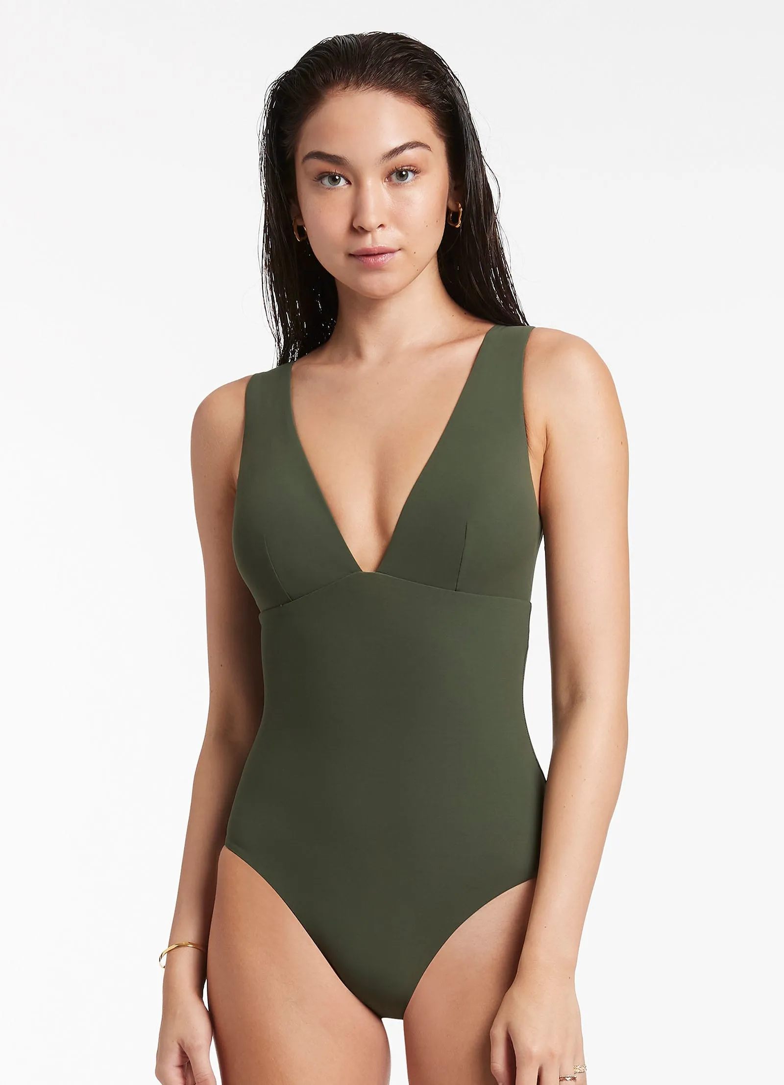 Jetset Plunge One Piece - Olive